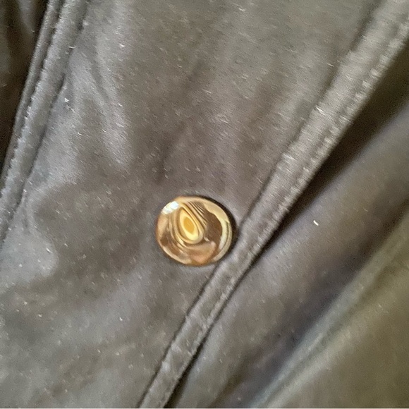 EUC Beautiful black puffer jacket. Zip/snap closure. Size S. Measurements below. - Picture 6 of 8